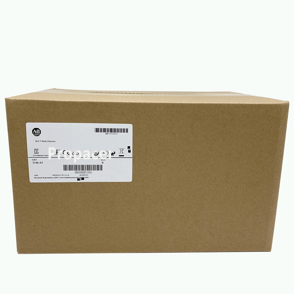 AB 1746-A7 SerB SLC 500 7-Slot Rack Chassis PLC Module 1746A7 New Factory Sealed
