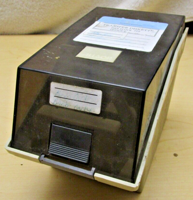 Vintage ALLSOP 3.5 Floppy Disk Software Storage Box Case