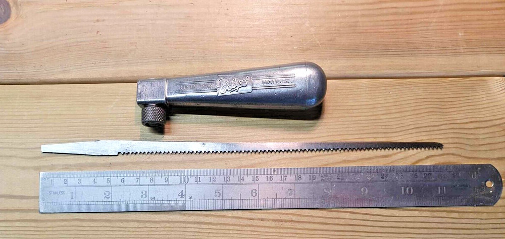 Vintage Eclipse No 12 Pad Saw Handle Old Woodworking Hand Tools Carpentry Tool