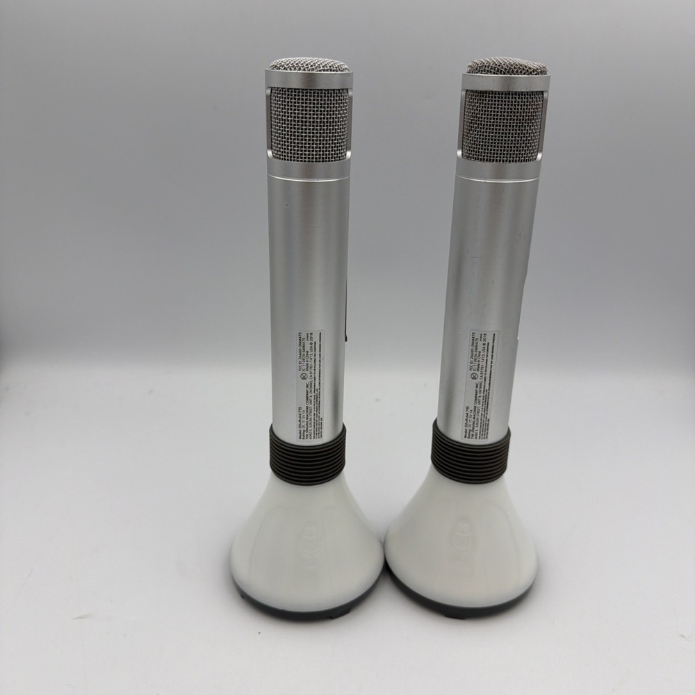 2x Singing Machine SMM475 Wireless Bluetooth Karaoke Microphones – Tested & Work