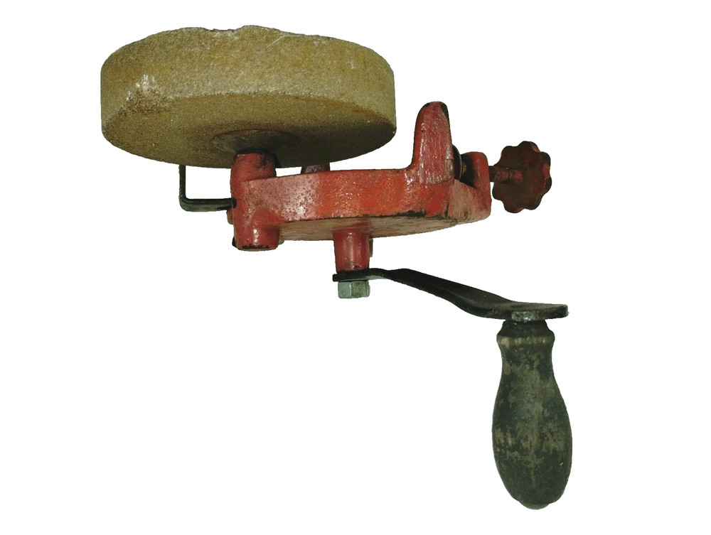 Hand Crank 5" Bench Mounted Grinding/Sharpening Wheel/Stone, OR2-1