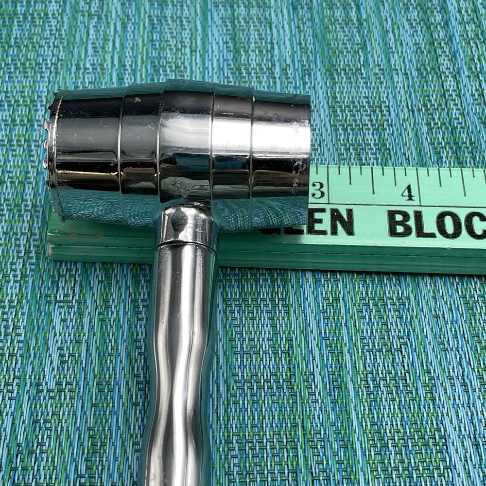 MCM Chrome Combo Bar Jigger Ice Hammer Corkscrew Bottle Opener Barware Muddler