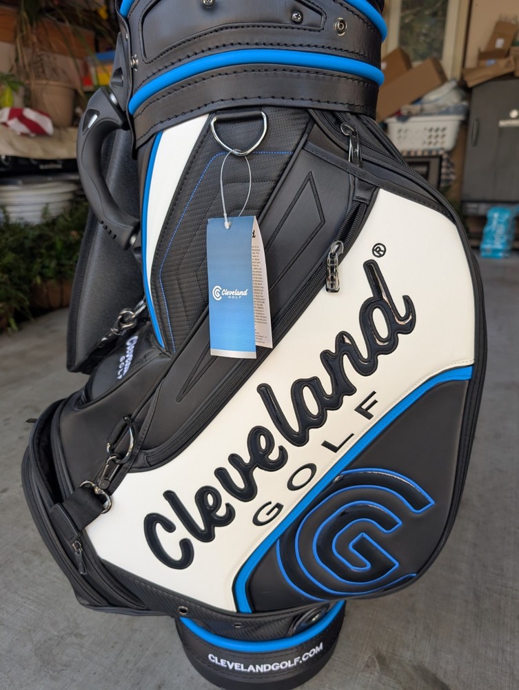 NEW WITH TAGS CLEVELAND STAFF BAG - BLACK & WHITE