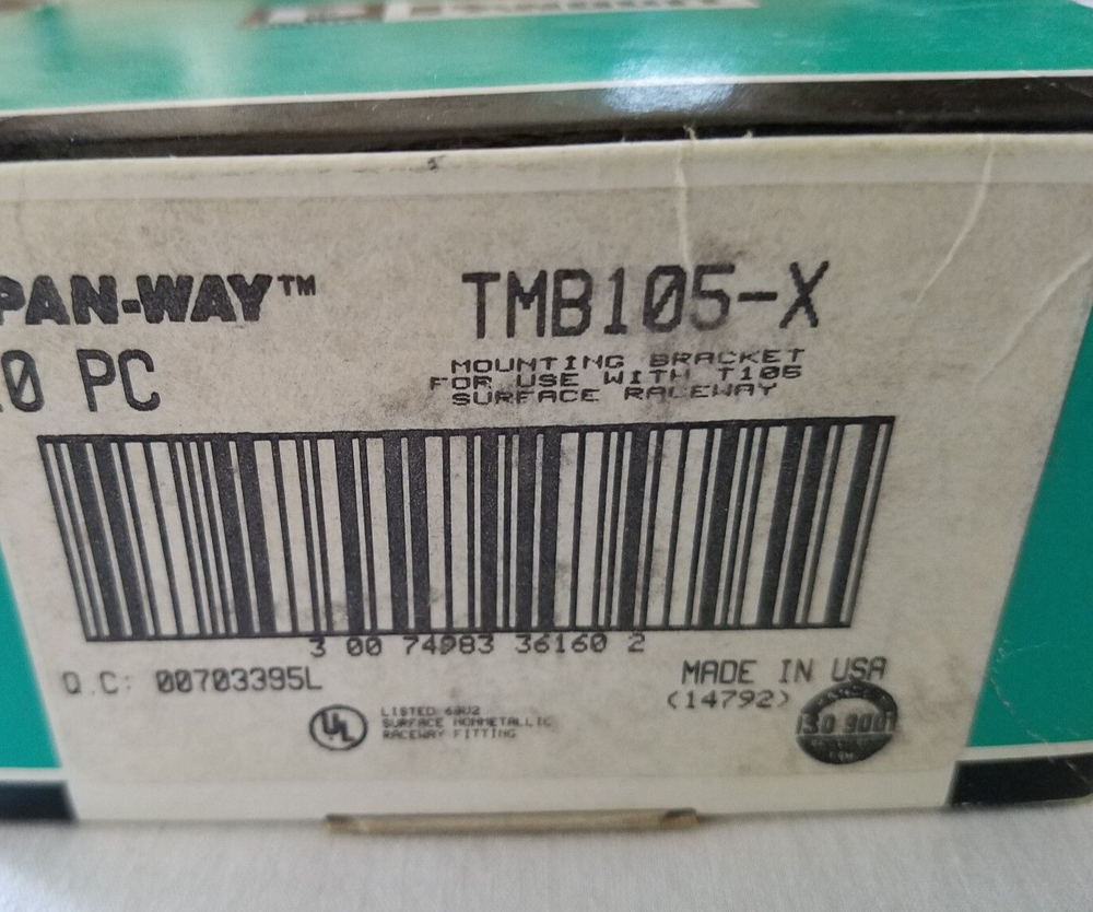 TMB105-X Raceway Metallic T-105 Mounting Bracket