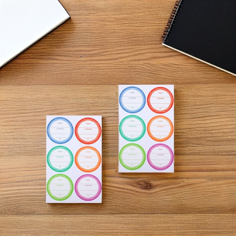 80 Sheets Glass Jar Accessories Labels Kitchen Self-adhesive Stickers