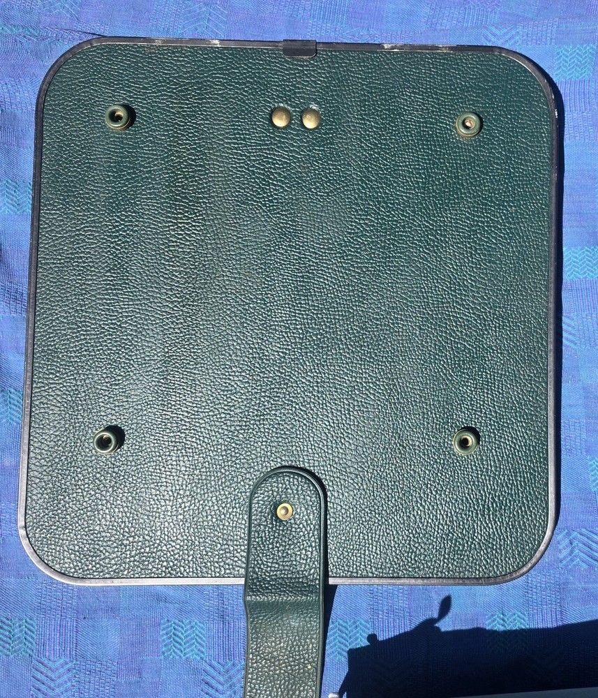Hermes 2000 Typewriter 1959 Green + Case Manual Brush READ
