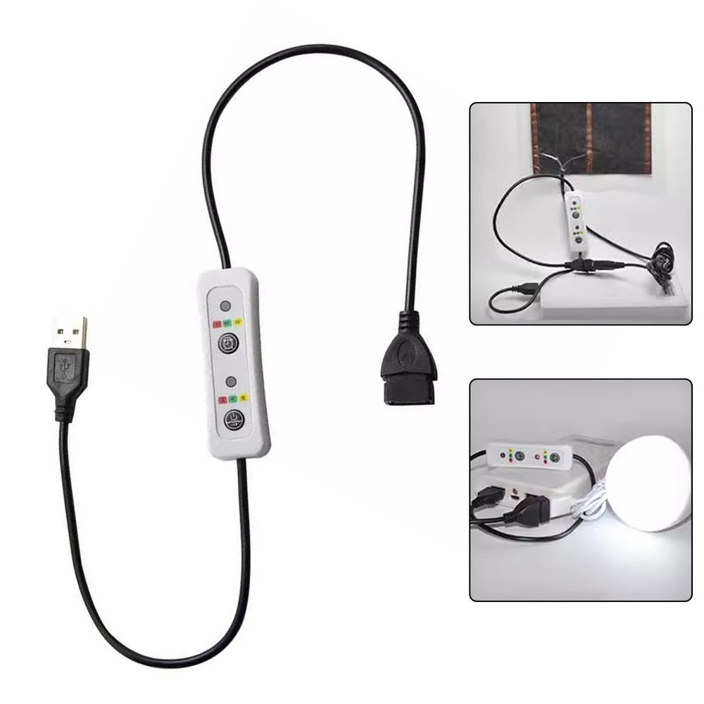 USB Timer Switch Extension Cable 5V DC Power Supply 60cm Timer Cord Controller