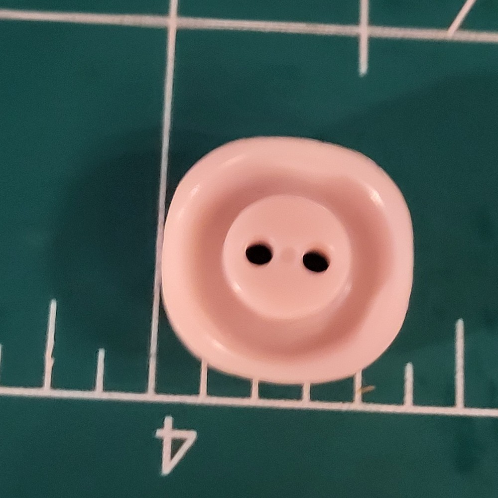 Colt # 7 button pink square fancy edges 5/8" confirmed pattern excellent