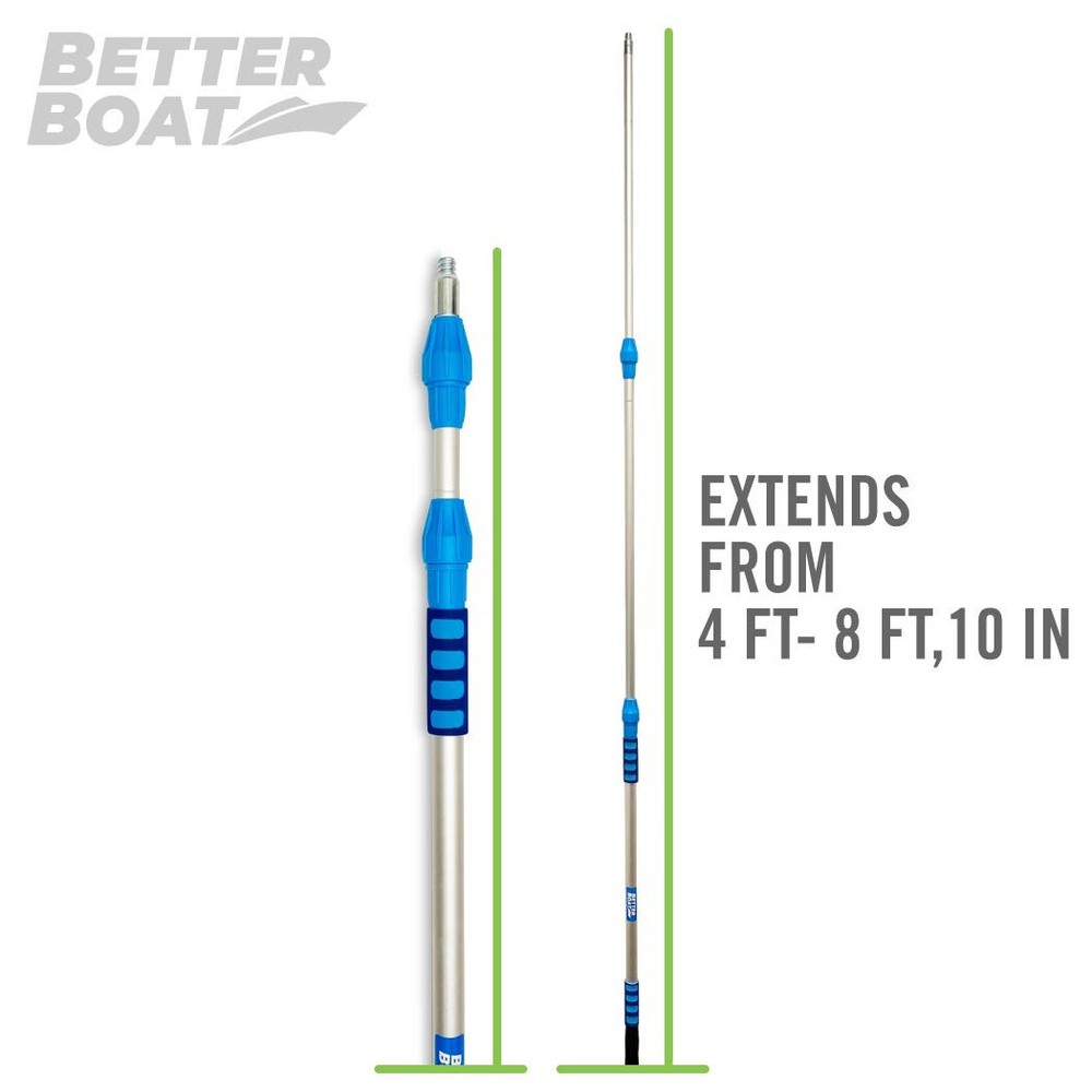 Extension Pole, Telescoping Rod, 4-9 ft Extendable Deck Brush Handle, 9 FT