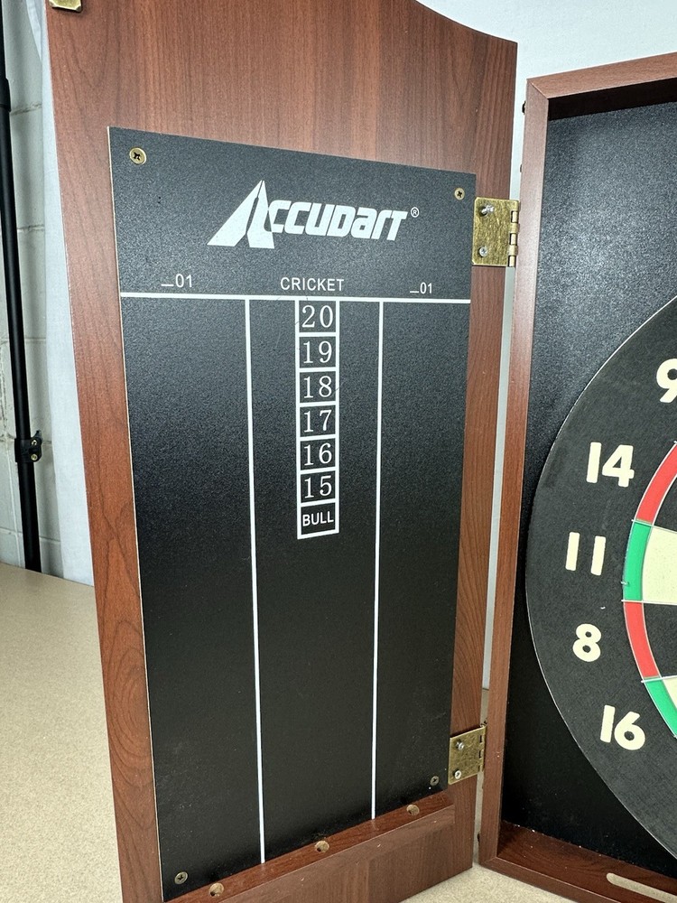 Accudart Solid Wood Classic Dartboard Cabinet Set