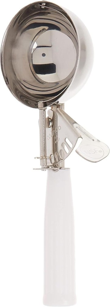 Ice Cre Disher, Size 6, Plastic Hdl, White
