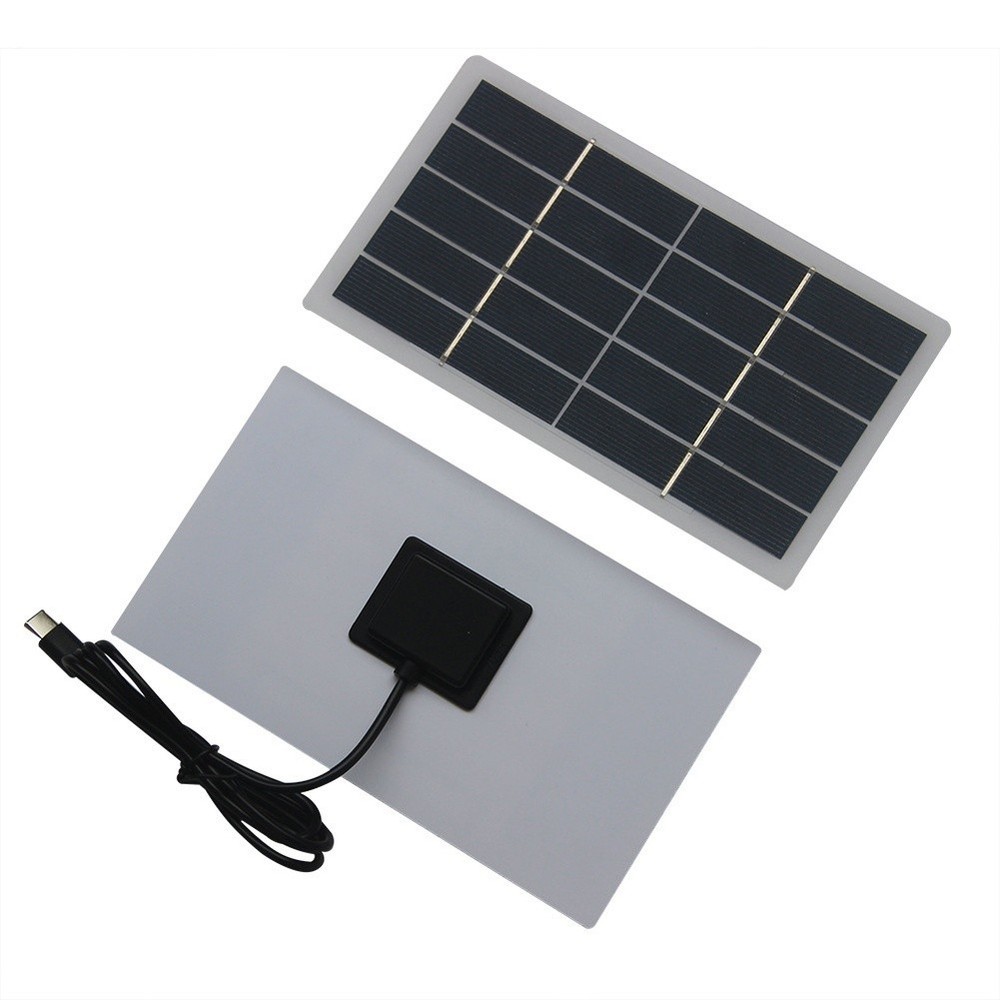 Solar Charging Panel 2W with Type C Output for Phones and Security Devices