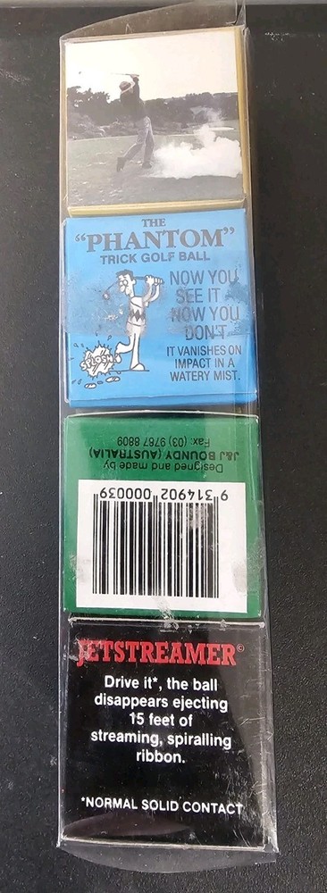 4 TRICK GOLF BALLS 1 Unputtaball, 1 Jetstreamer, 1 Phantom Ball 1 Exploding