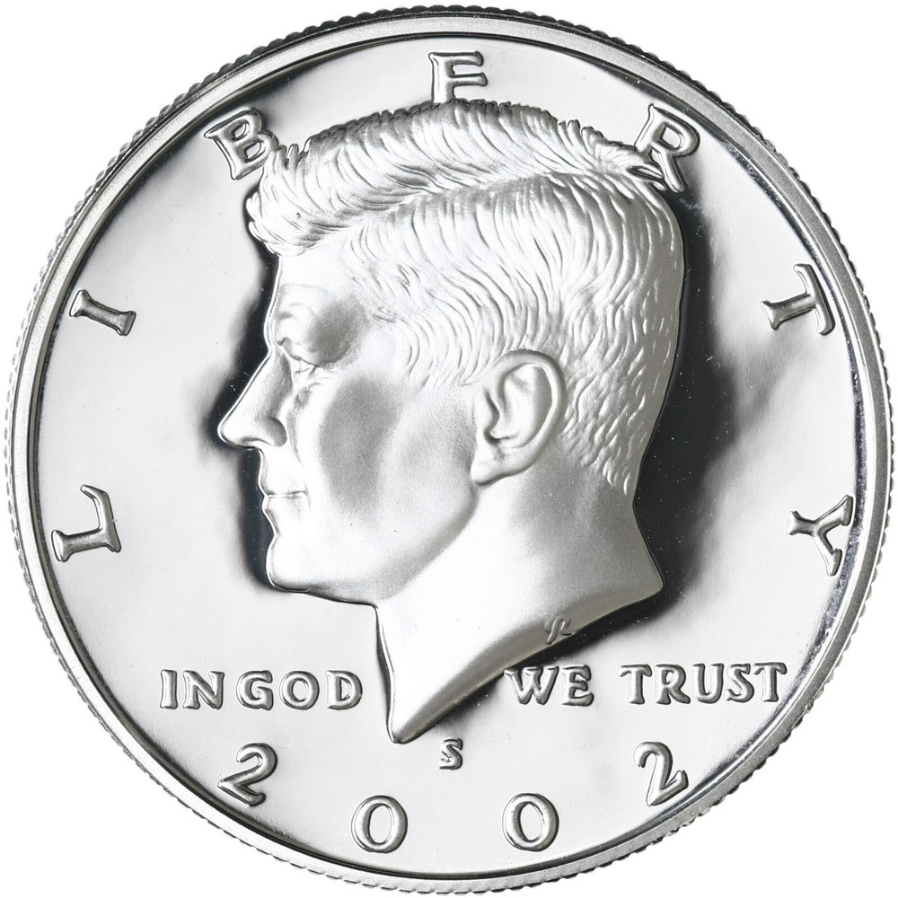 2002 S Kennedy Half Dollar Gem Deep Cameo 90% Silver Proof