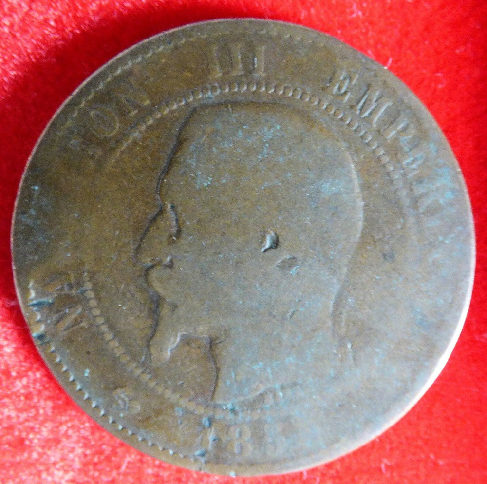 Napoleon III 1850s DIX CENTIMES B