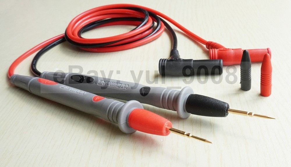 Multimeter Test Leads Kit Precision Sharp Probe Test Lead 1000V 10A + Soft Bag