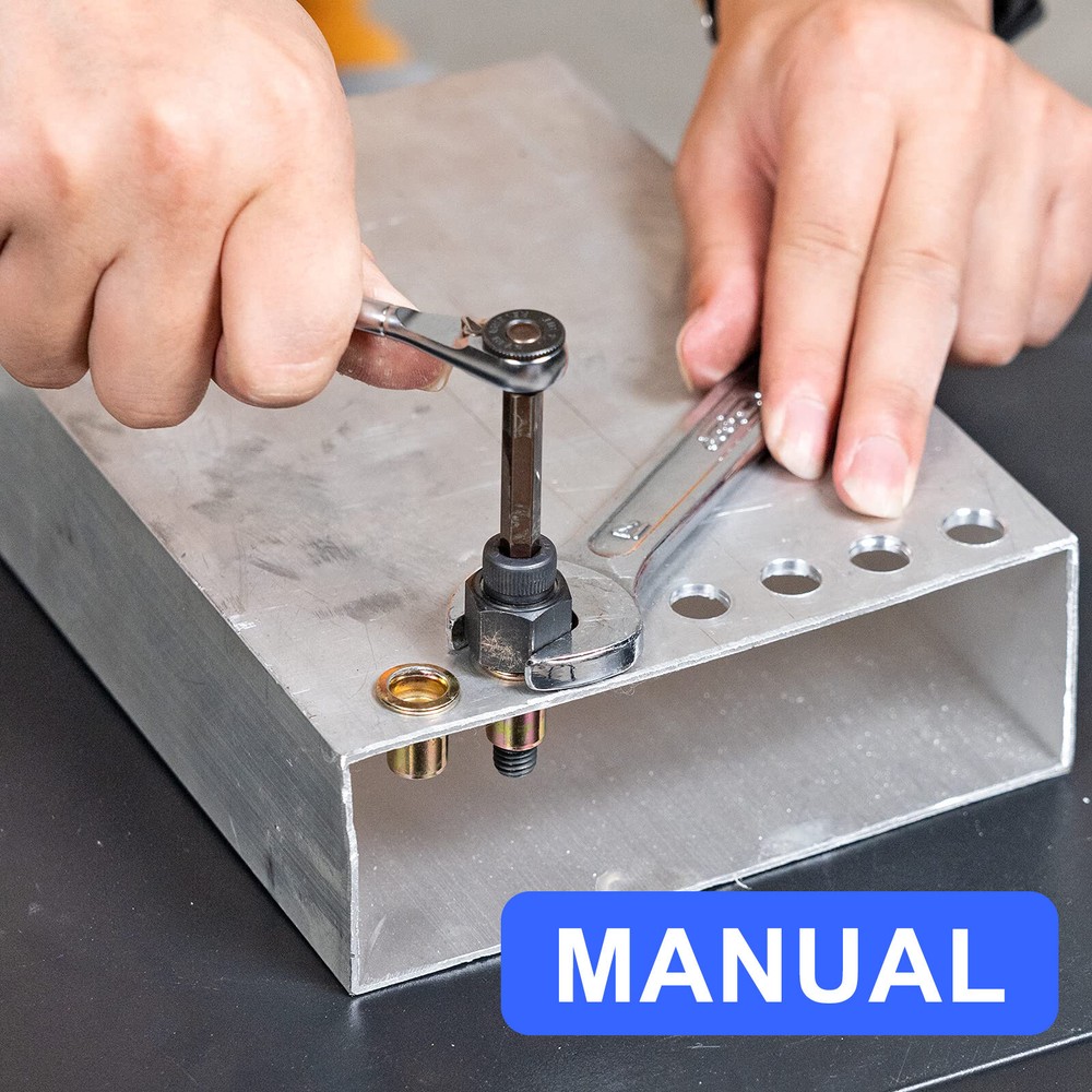Hand Rivet Nut Gun,Head Nuts Simple Installation Manual Riveter Rivnut Tool Kit