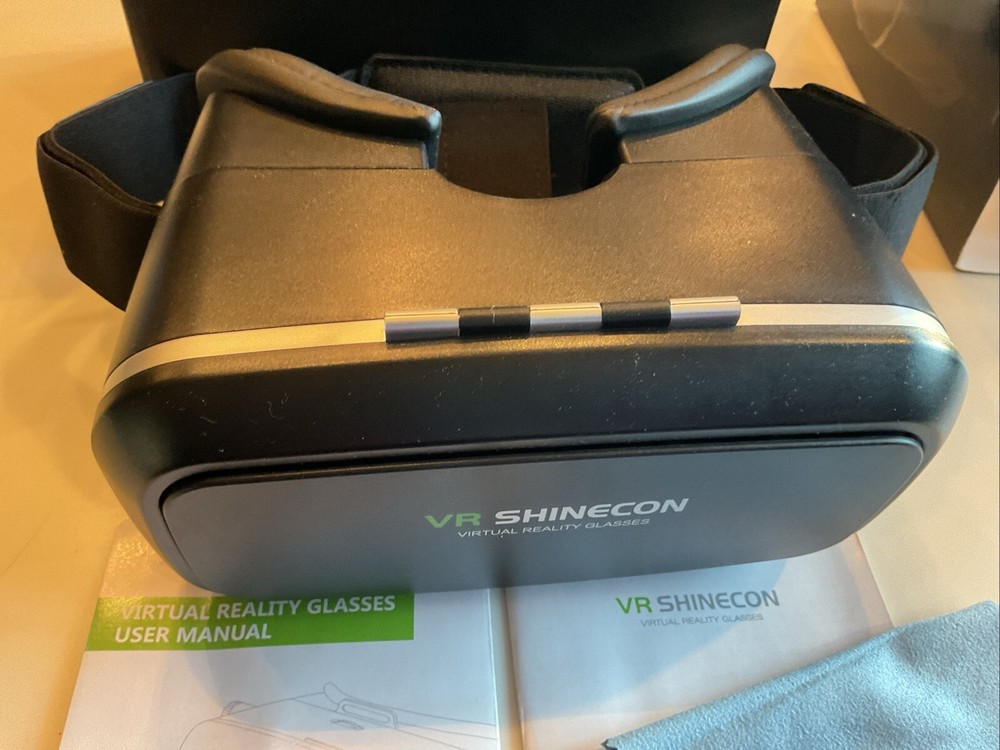 VR Shinecon 3D Virtual Reality Glasses For Android Cellphones Black