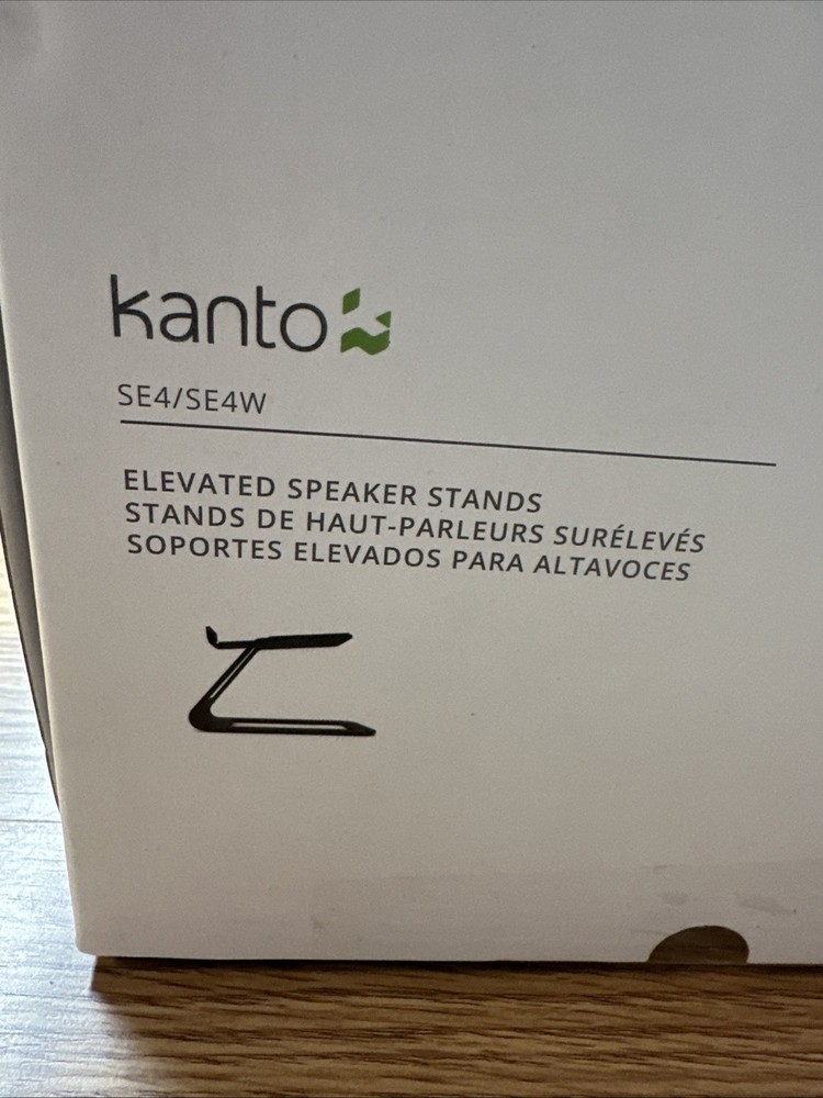 Kanto elevated desktop speaker stands (white)