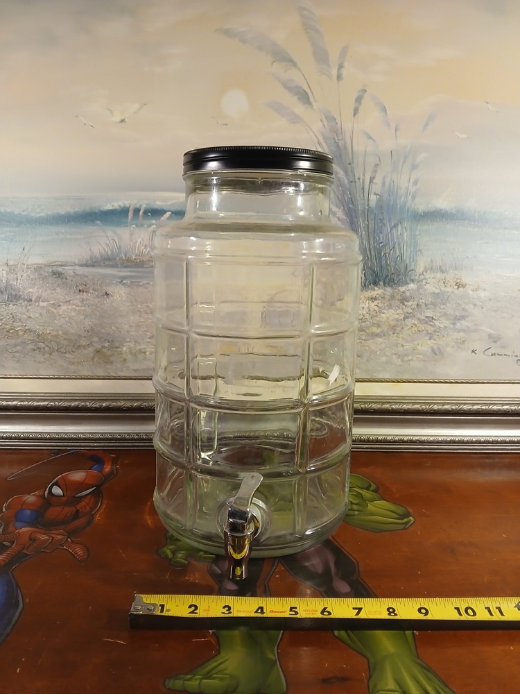 Large Glass Drink Dispenser