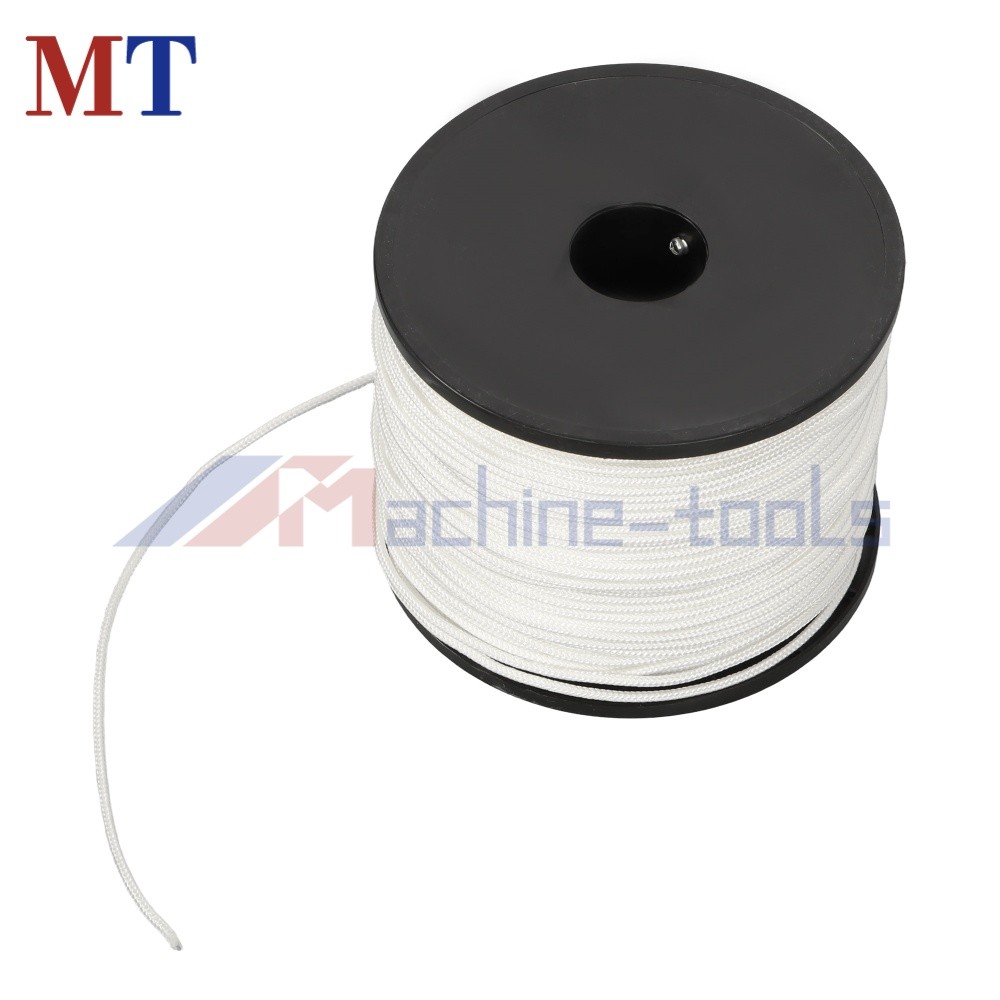 1/8" × 500' White Solid Braid Nylon Rope on a Sturdy Spool Braid Rope Industrial