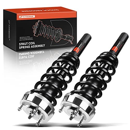 Front Pair (2) Complete Strut & Coil Spring Assembly Compatible with BMW X5
