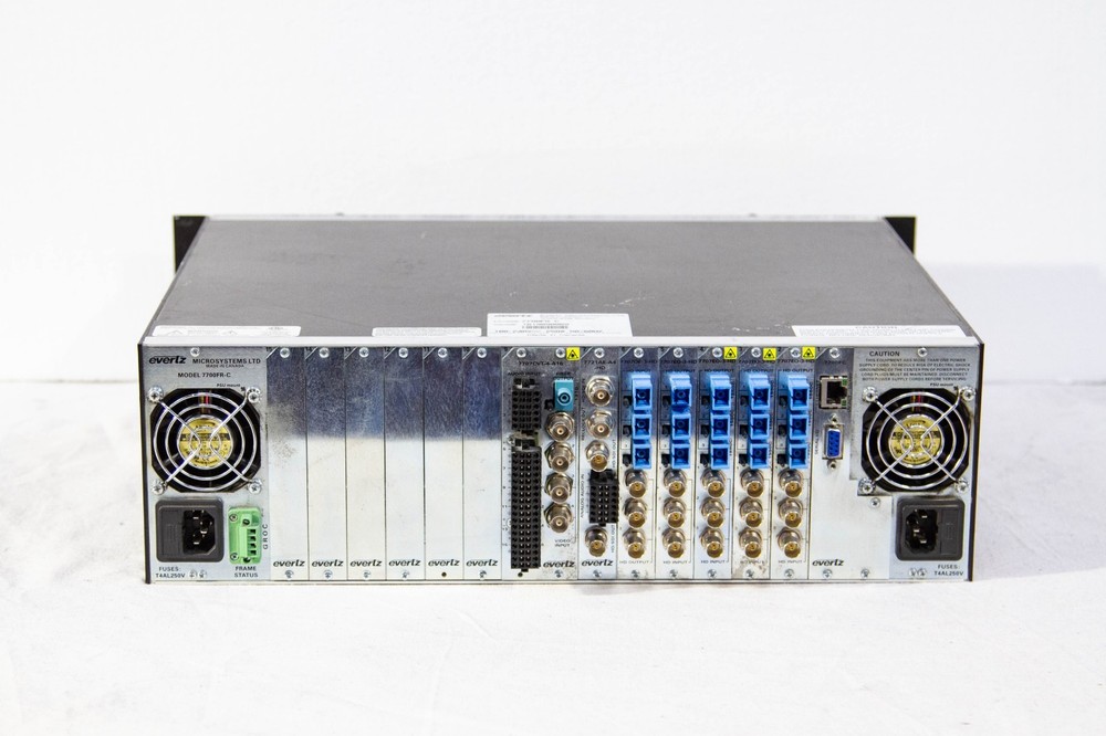 Evertz 7700FR-C Multi Frame Smart Bypass Protection Router