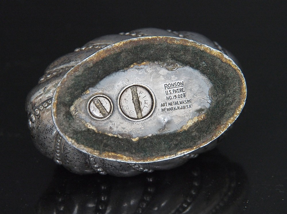 Ronson Vintage Crown Silver Plated Table Lighter