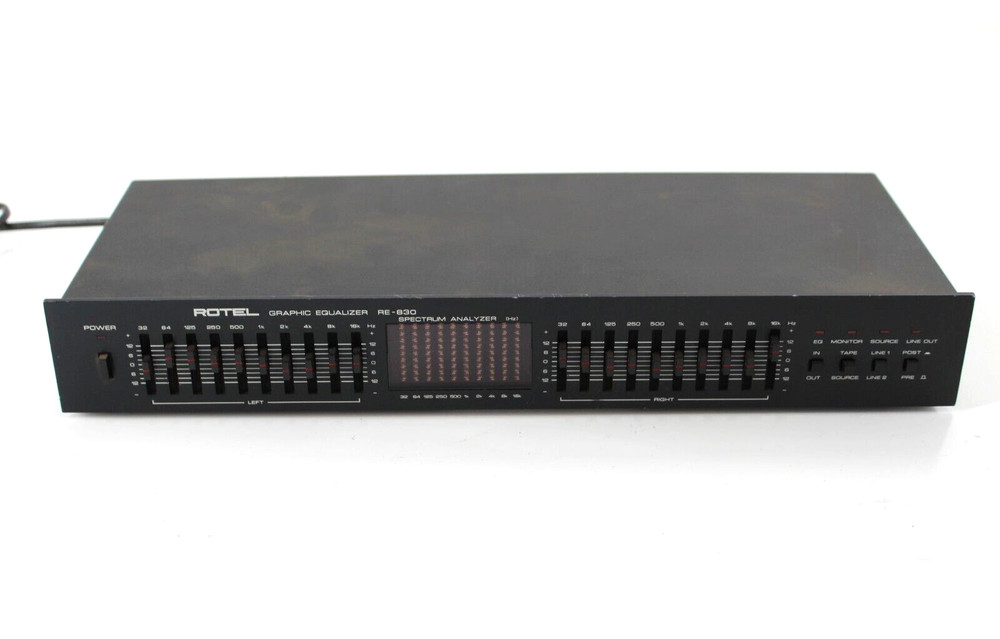 VTG ROTEL EQUALIZER RE 830 SPECTRUM ANALYZER  - UNTESTED