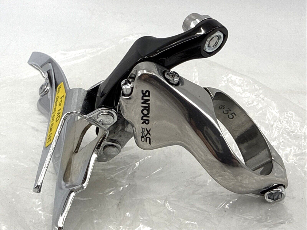 NOS Suntour XC Pro 35mm Clamp-On Bottom Pull Front Derailleur