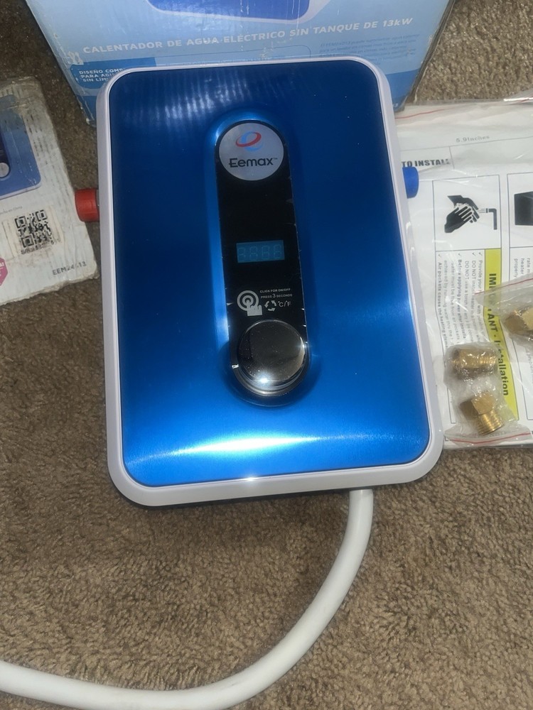 Eemax EEM24013 Electric Tankless Water Heater - Blue -