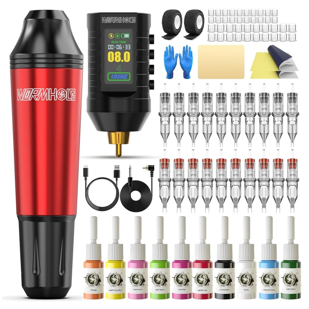 Aluminum Alloy Tattoo Machine Kit for Beginner