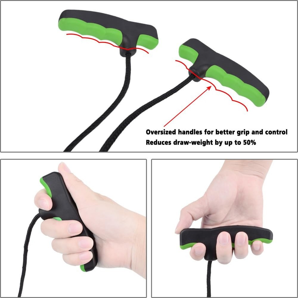 NIKA ARCHERY Crossbow Cocking Device Double Handle Crossbows Rope Cocker Aid ...