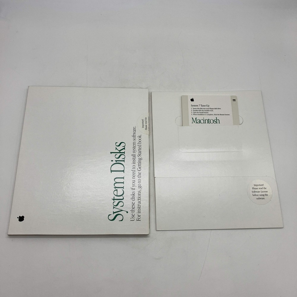 Apple System 7 Disk Set Part 914-0363-B (1991) Apple Computer Unopened