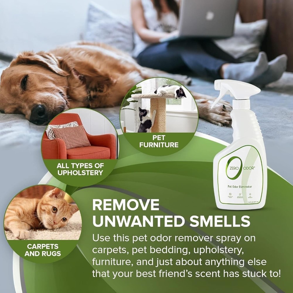 Molecular Technology Pet Odor Eliminator Spray - Ultra Effective & Gentle