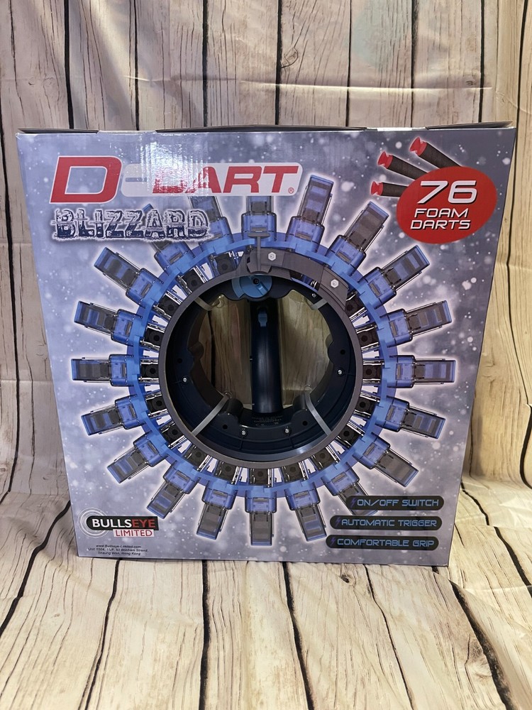 D-DART Blizzard Blaster - Fully Automatic Motorized and Rapid Fire Blaster Toy