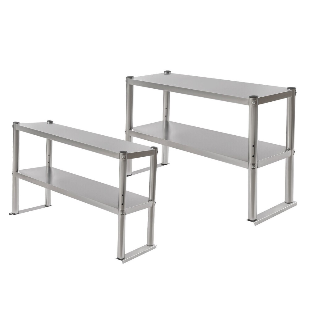36" 48" Kitchen Work Table Stainless Steel Restaurant Food Prep Table Silver