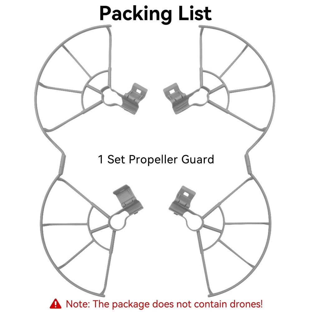 Craznick Mini 3 Pro Propeller Guard - Propellers Protector for DJI gray