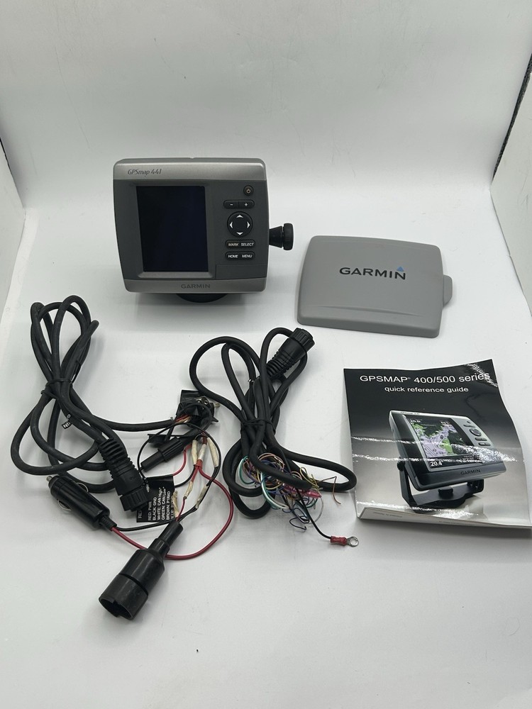GARMIN GPSMAP 441 CHART PLOTTER FISHFINDER MARINE GPS DISPLAY w Cover