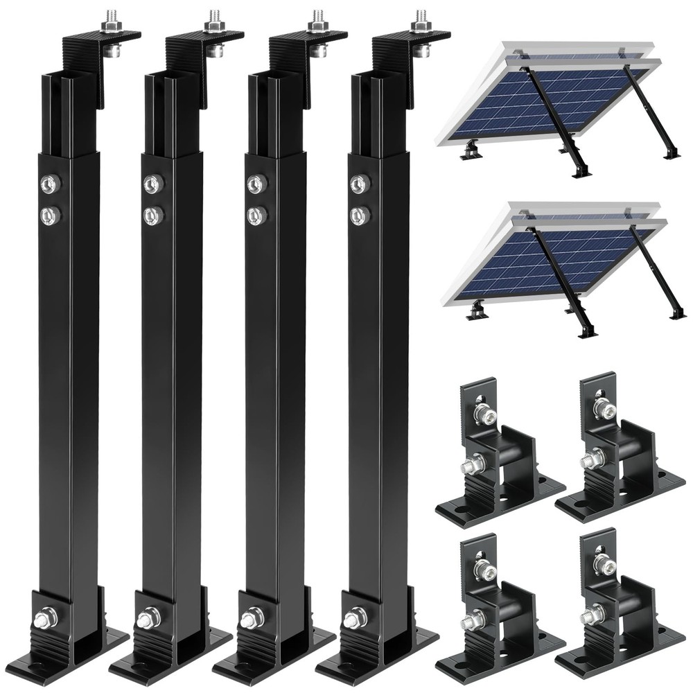 Adjustable Solar Panel Tilt Mount Brackets, Panel Stand Suitable for 50W - 400W.