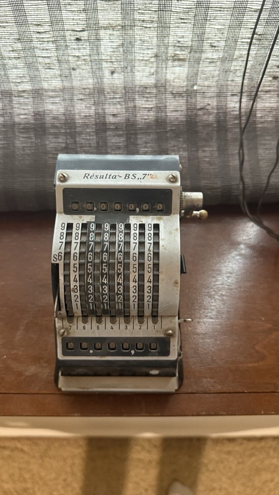 Antique German Adding Machine Hand Crank