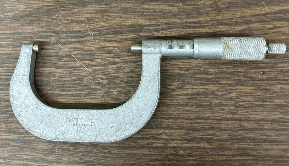 Vintage National  Micrometer 2"- 3" USA