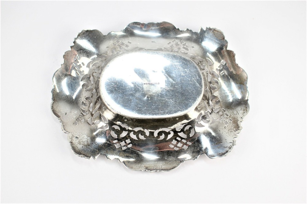 Antique Sterling Silver Cupid Dish