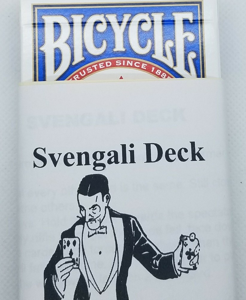SVENGALI DECK - Blue backed Magic Cards plus 25 Trick DVD Tutorial