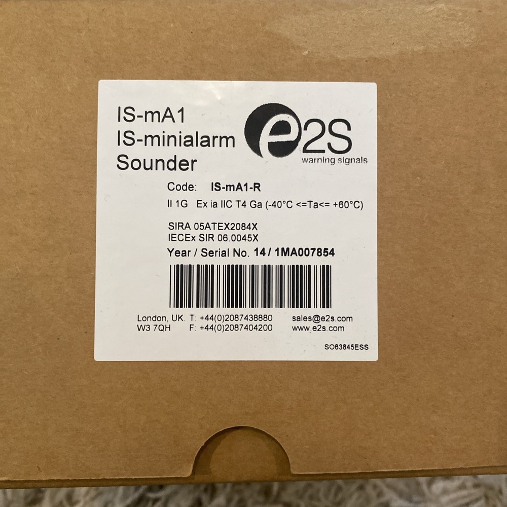 *NIB* E2S IS-mA1 IS-minialarm Sounder
