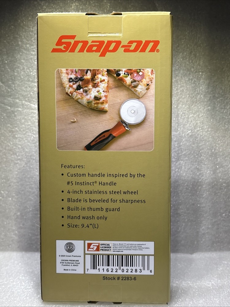 New Snap-on Tools Instinct Handle Inspired Pizza Cutter