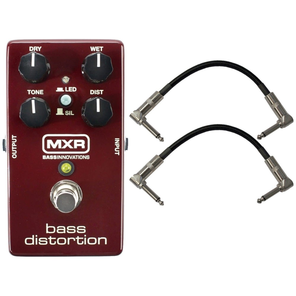 MXR M85 BASS DISTORTION w/ 2 Patch Cables