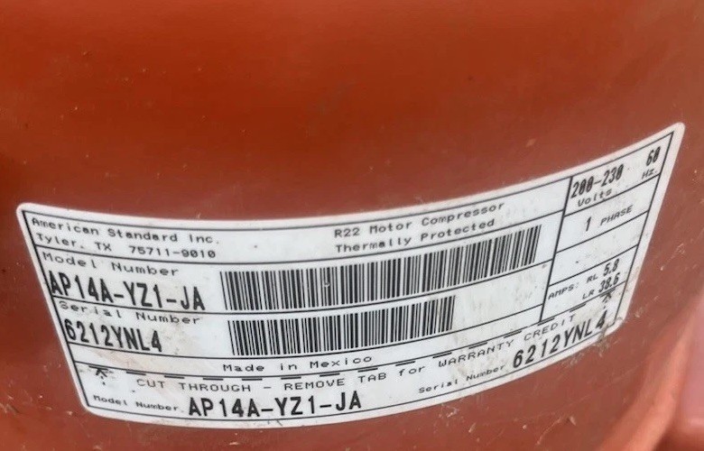 Trane AP14A-YZ1-JA Compressor USED **TESTED**