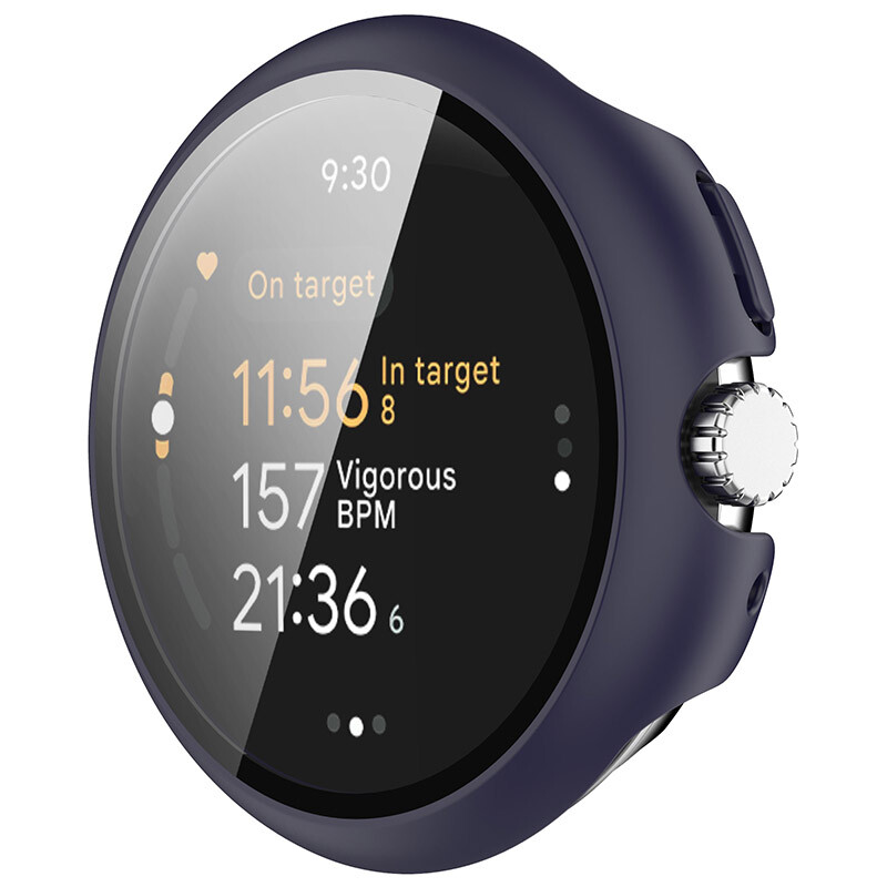 For Google Pixel Watch 3 41/45MM Full Screen Protector Tempered Glass Case Cover