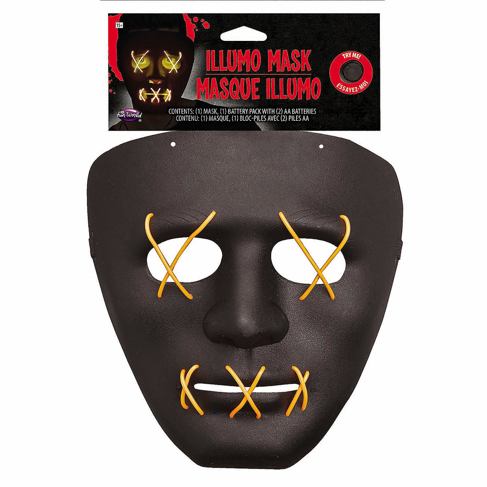 Light-Up Illumo String Full Mask - One Size - Morris Costumes